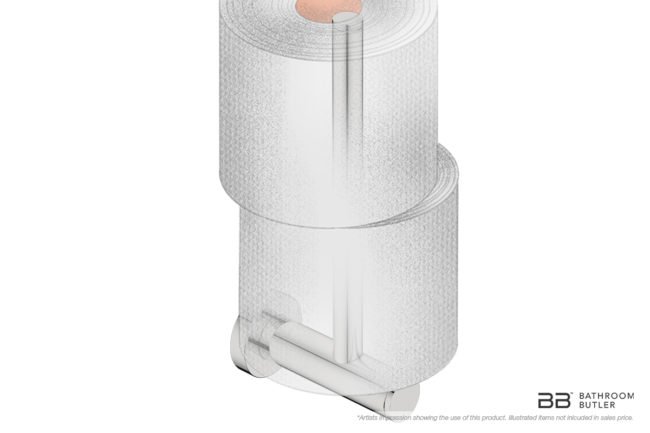 Toilet Paper Holder Spare 4604 showing artists impression of a toilet roll