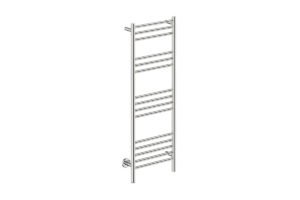 Natural 15 Bar 430mm Heated Towel Rack Straight with PTSelect Switch - 230V in Polished Stainless Steel - Bathroom Butler heated towel rails