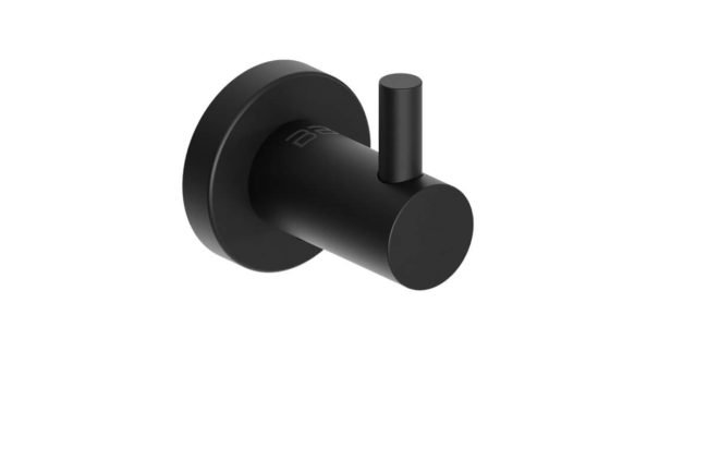 Robe Hook Single 4810 – Matt Black - Bathroom Butler bathroom accessories
