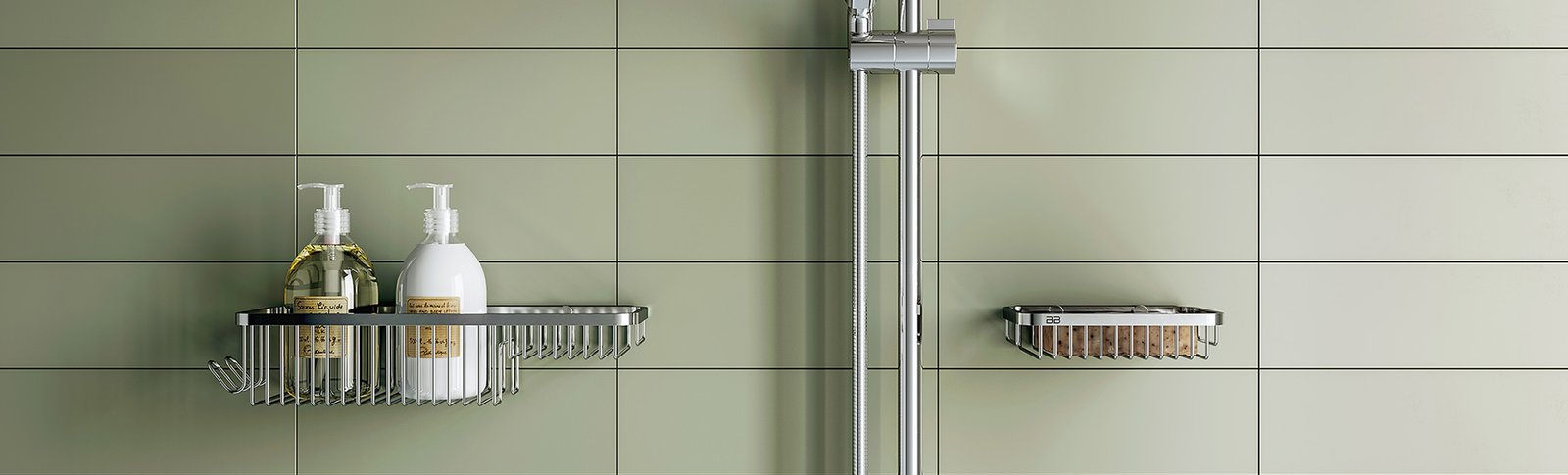 9100 Series bathroom accessories shower caddies stainless steel