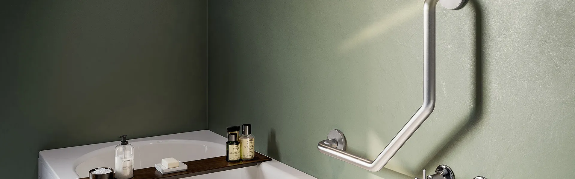Bathroom Butler RSA home banner image - Grab Rails showing dogleg 2 support